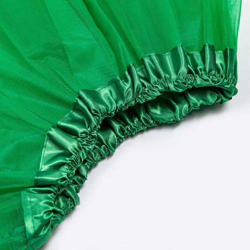 Vonokee Women's Tutu Skirt 50s/80s Vintage Ballet Dance Skirts for Cosplay Party,Neon Tutu Costume Skirts for St Patricks/Halloween - Image 4